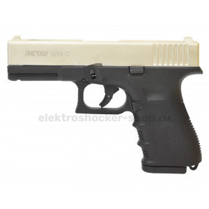 СХП Охолощенный пистолет Retay G19C Glock, кал. 9 мм, сатин СХП Охолощенный пистолет Retay G19C Glock, кал. 9 мм, сатин